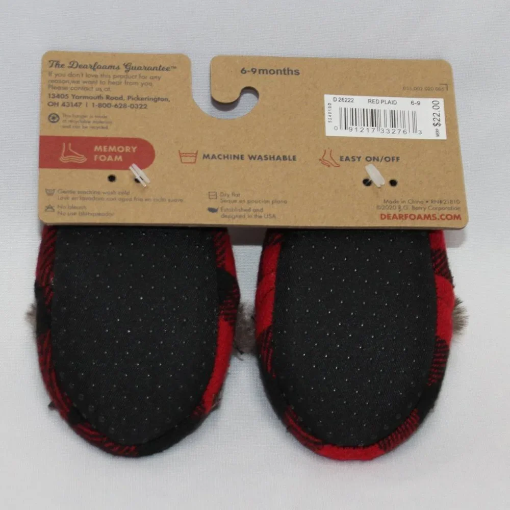 Baby Bear Dearfoams 6-9 Month Slippers
